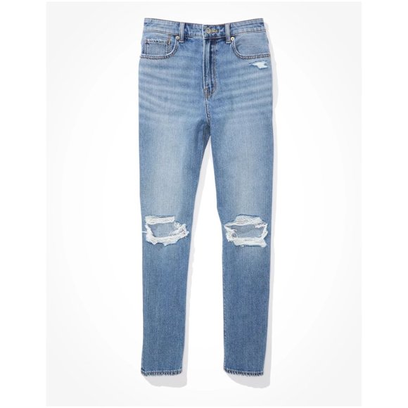 American Eagle AE Ripped Mom Jean sz 10 Women's - Picture 3 of 15